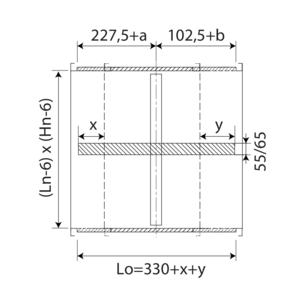 clapet avec tunnel prolongé