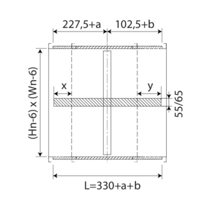 damper with extended casing